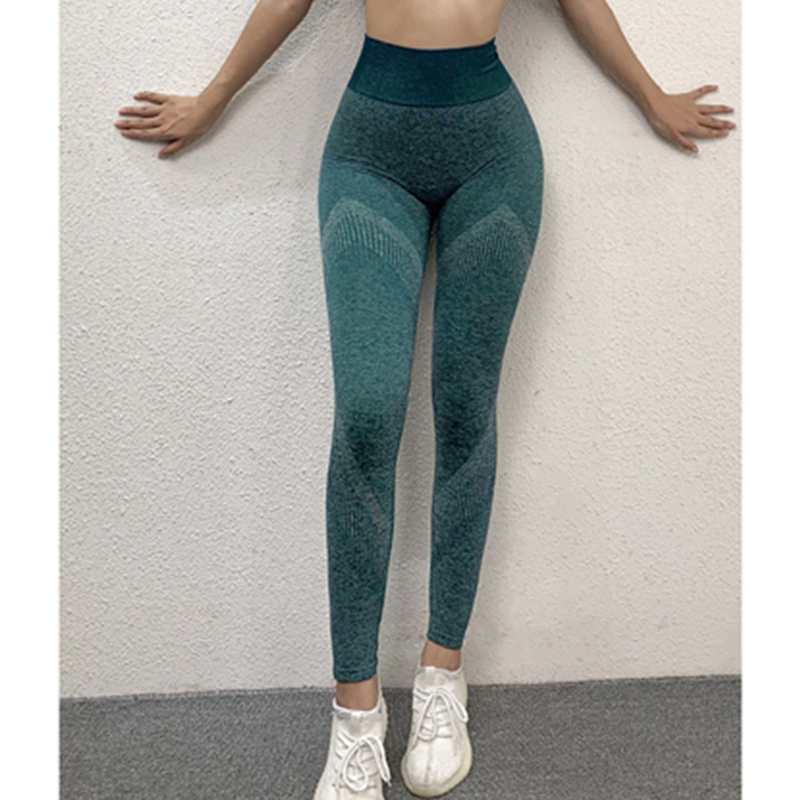 Pantalones de cintura alta para mujeres que usan fitness otoño corriendo pantalones de yoga estiramiento apretado pantalones deportivos de secado rápido para mujeres