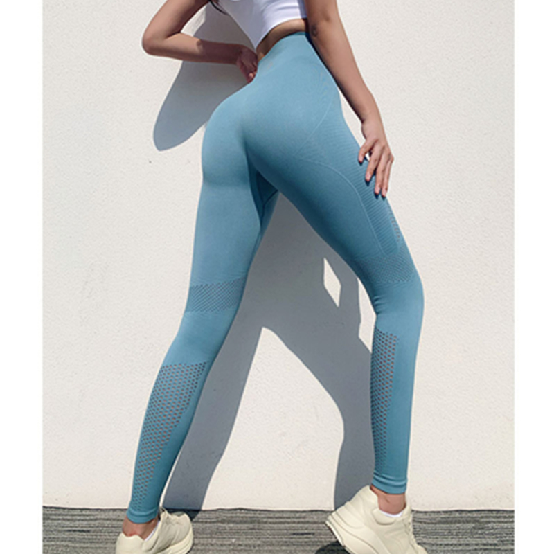 Pantalones de yoga elásticos para mujer pantalones deportivos ajustados de cintura alta con pantalones de secado rápido